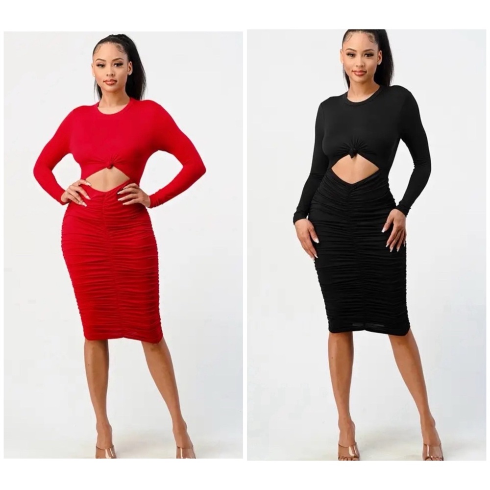 Sexy Knit Cut-Out Dress